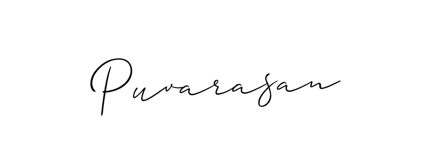 Design your own signature with our free online signature maker. With this signature software, you can create a handwritten (Allison_Script) signature for name Puvarasan. Puvarasan signature style 2 images and pictures png
