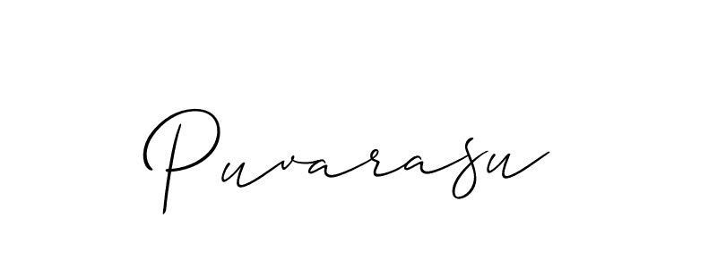 Best and Professional Signature Style for Puvarasu. Allison_Script Best Signature Style Collection. Puvarasu signature style 2 images and pictures png