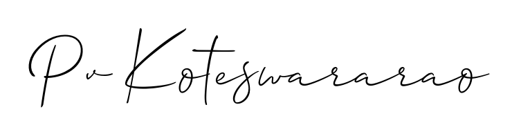 A classic penmanship look for Pv Koteswararao. The Allison_Script font brings timeless elegance and confidence to every signed document. Pv Koteswararao signature style 2 images and pictures png