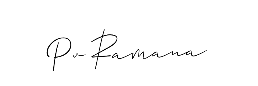 The best way (Allison_Script) to make a short signature is to pick only two or three words in your name. The name Pv Ramana include a total of six letters. For converting this name. Pv Ramana signature style 2 images and pictures png