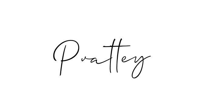 Pvattey stylish signature style. Best Handwritten Sign (Allison_Script) for my name. Handwritten Signature Collection Ideas for my name Pvattey. Pvattey signature style 2 images and pictures png