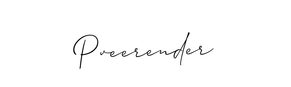 Create a beautiful signature design for name Pveerender. With this signature (Allison_Script) fonts, you can make a handwritten signature for free. Pveerender signature style 2 images and pictures png