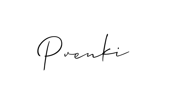 if you are searching for the best signature style for your name Pvenki. so please give up your signature search. here we have designed multiple signature styles  using Allison_Script. Pvenki signature style 2 images and pictures png