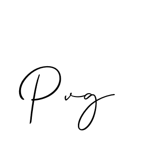 Also we have Pvg name is the best signature style. Create professional handwritten signature collection using Allison_Script autograph style. Pvg signature style 2 images and pictures png