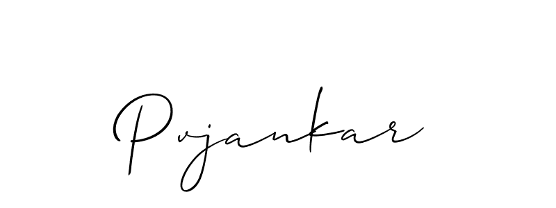 You should practise on your own different ways (Allison_Script) to write your name (Pvjankar) in signature. don't let someone else do it for you. Pvjankar signature style 2 images and pictures png