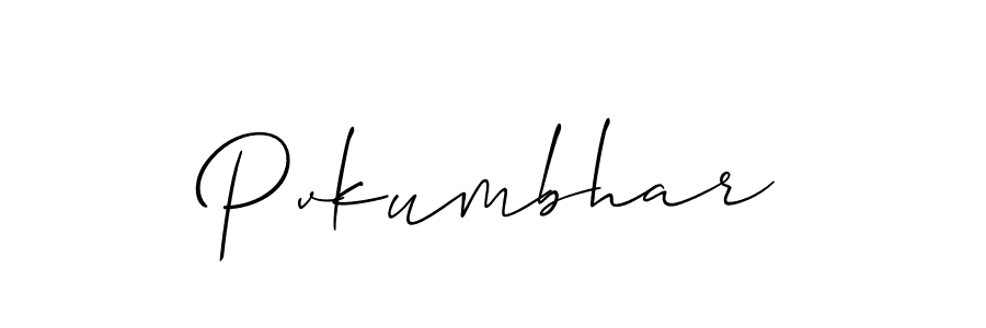 Once you've used our free online signature maker to create your best signature Allison_Script style, it's time to enjoy all of the benefits that Pvkumbhar name signing documents. Pvkumbhar signature style 2 images and pictures png