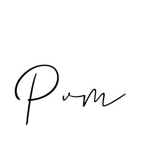 Also You can easily find your signature by using the search form. We will create Pvm name handwritten signature images for you free of cost using Allison_Script sign style. Pvm signature style 2 images and pictures png