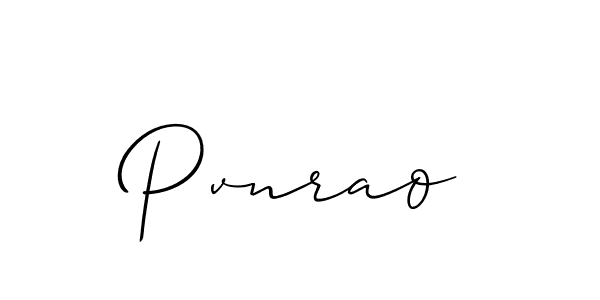 Pvnrao stylish signature style. Best Handwritten Sign (Allison_Script) for my name. Handwritten Signature Collection Ideas for my name Pvnrao. Pvnrao signature style 2 images and pictures png