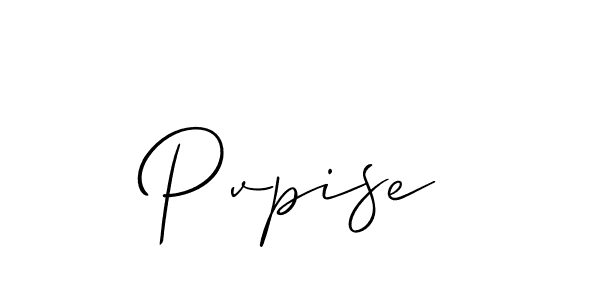 Pvpise stylish signature style. Best Handwritten Sign (Allison_Script) for my name. Handwritten Signature Collection Ideas for my name Pvpise. Pvpise signature style 2 images and pictures png