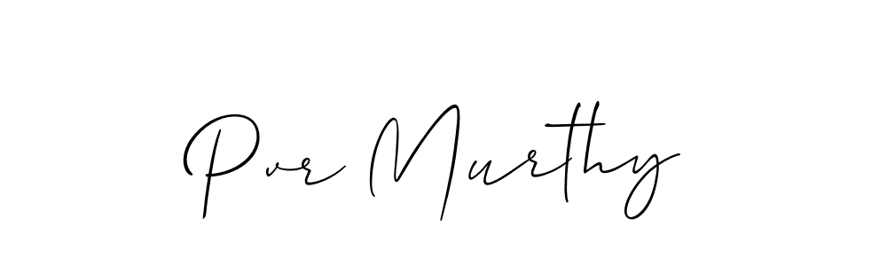 Use a signature maker to create a handwritten signature online. With this signature software, you can design (Allison_Script) your own signature for name Pvr Murthy. Pvr Murthy signature style 2 images and pictures png