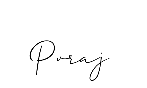 Design your own signature with our free online signature maker. With this signature software, you can create a handwritten (Allison_Script) signature for name Pvraj. Pvraj signature style 2 images and pictures png