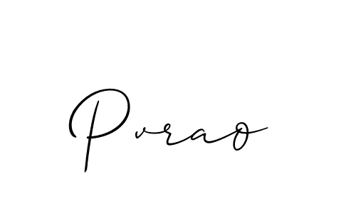 How to make Pvrao signature? Allison_Script is a professional autograph style. Create handwritten signature for Pvrao name. Pvrao signature style 2 images and pictures png
