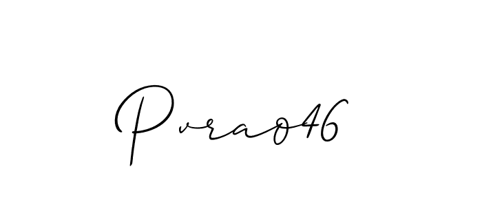 Make a beautiful signature design for name Pvrao46. With this signature (Allison_Script) style, you can create a handwritten signature for free. Pvrao46 signature style 2 images and pictures png