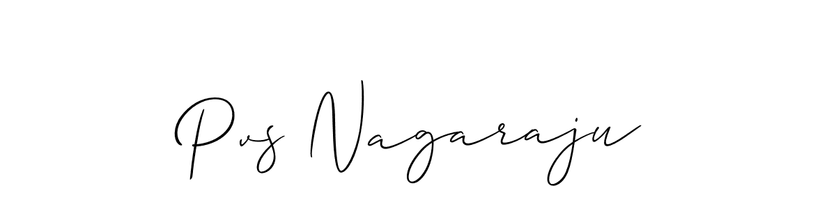 How to make Pvs Nagaraju name signature. Use Allison_Script style for creating short signs online. This is the latest handwritten sign. Pvs Nagaraju signature style 2 images and pictures png