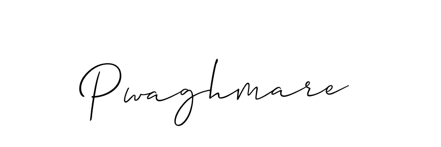 Make a beautiful signature design for name Pwaghmare. With this signature (Allison_Script) style, you can create a handwritten signature for free. Pwaghmare signature style 2 images and pictures png