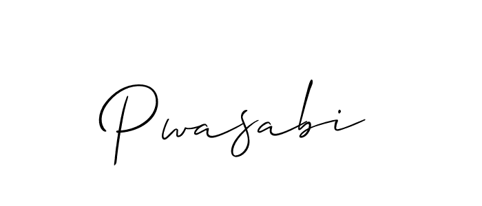 Best and Professional Signature Style for Pwasabi. Allison_Script Best Signature Style Collection. Pwasabi signature style 2 images and pictures png