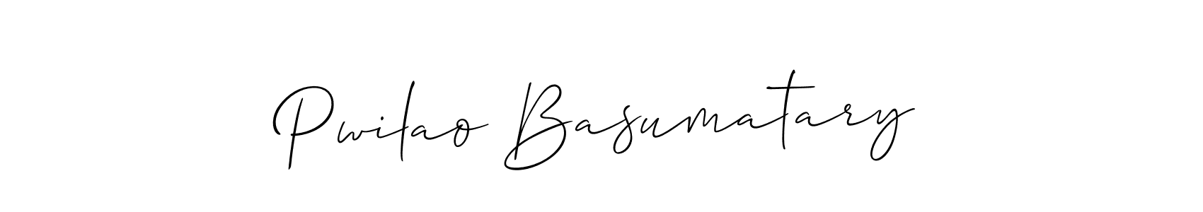 You can use this online signature creator to create a handwritten signature for the name Pwilao Basumatary. This is the best online autograph maker. Pwilao Basumatary signature style 2 images and pictures png