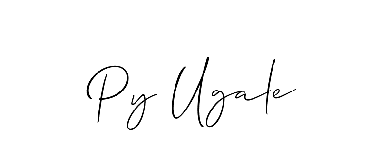Similarly Allison_Script is the best handwritten signature design. Signature creator online .You can use it as an online autograph creator for name Py Ugale. Py Ugale signature style 2 images and pictures png