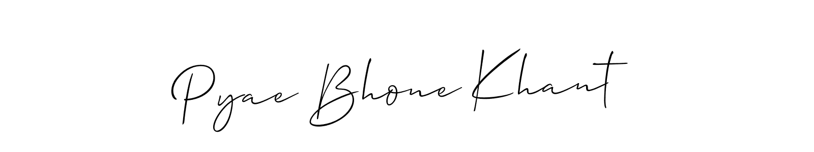 Make a beautiful signature design for name Pyae Bhone Khant. Use this online signature maker to create a handwritten signature for free. Pyae Bhone Khant signature style 2 images and pictures png
