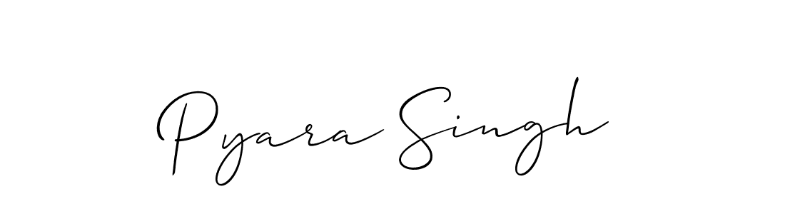 Use a signature maker to create a handwritten signature online. With this signature software, you can design (Allison_Script) your own signature for name Pyara Singh. Pyara Singh signature style 2 images and pictures png