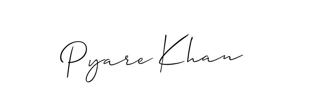 Once you've used our free online signature maker to create your best signature Allison_Script style, it's time to enjoy all of the benefits that Pyare Khan name signing documents. Pyare Khan signature style 2 images and pictures png