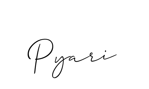 Similarly Allison_Script is the best handwritten signature design. Signature creator online .You can use it as an online autograph creator for name Pyari. Pyari signature style 2 images and pictures png