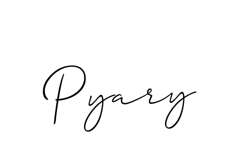 You should practise on your own different ways (Allison_Script) to write your name (Pyary) in signature. don't let someone else do it for you. Pyary signature style 2 images and pictures png