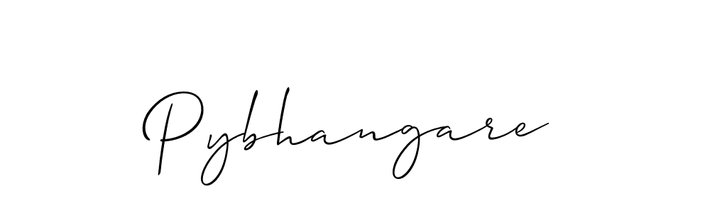 The best way (Allison_Script) to make a short signature is to pick only two or three words in your name. The name Pybhangare include a total of six letters. For converting this name. Pybhangare signature style 2 images and pictures png