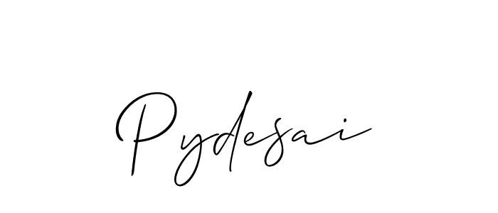Make a beautiful signature design for name Pydesai. With this signature (Allison_Script) style, you can create a handwritten signature for free. Pydesai signature style 2 images and pictures png