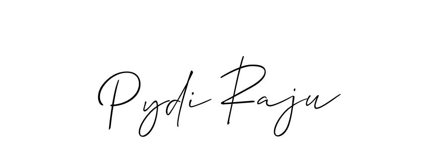 The best way (Allison_Script) to make a short signature is to pick only two or three words in your name. The name Pydi Raju include a total of six letters. For converting this name. Pydi Raju signature style 2 images and pictures png