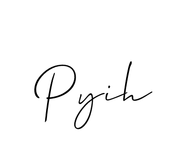Also we have Pyih name is the best signature style. Create professional handwritten signature collection using Allison_Script autograph style. Pyih signature style 2 images and pictures png