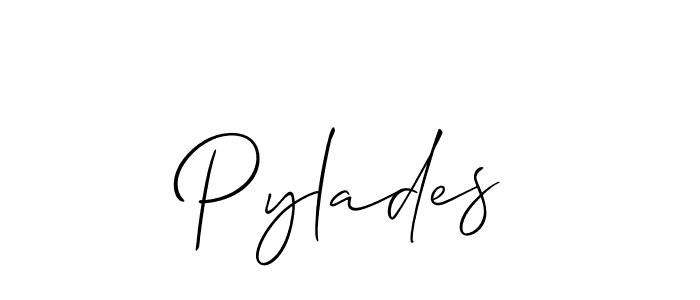 It looks lik you need a new signature style for name Pylades. Design unique handwritten (Allison_Script) signature with our free signature maker in just a few clicks. Pylades signature style 2 images and pictures png