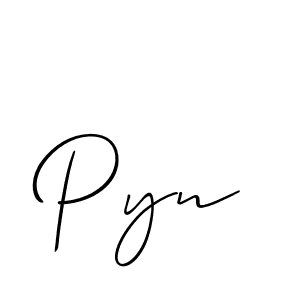 Similarly Allison_Script is the best handwritten signature design. Signature creator online .You can use it as an online autograph creator for name Pyn. Pyn signature style 2 images and pictures png