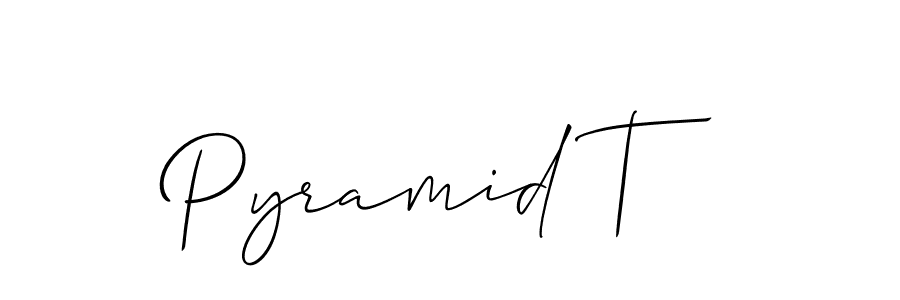 Similarly Allison_Script is the best handwritten signature design. Signature creator online .You can use it as an online autograph creator for name Pyramid T. Pyramid T signature style 2 images and pictures png