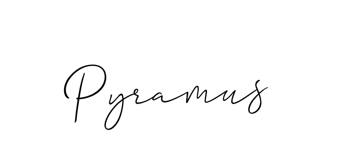 How to make Pyramus signature? Allison_Script is a professional autograph style. Create handwritten signature for Pyramus name. Pyramus signature style 2 images and pictures png