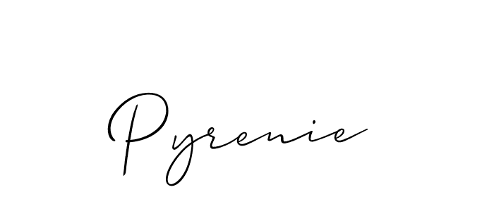 It looks lik you need a new signature style for name Pyrenie. Design unique handwritten (Allison_Script) signature with our free signature maker in just a few clicks. Pyrenie signature style 2 images and pictures png