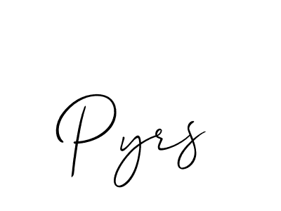 Similarly Allison_Script is the best handwritten signature design. Signature creator online .You can use it as an online autograph creator for name Pyrs. Pyrs signature style 2 images and pictures png