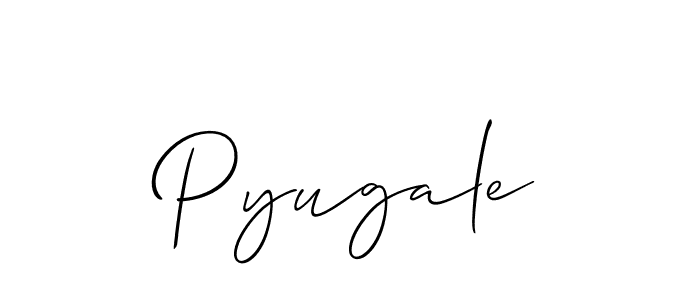 Pyugale stylish signature style. Best Handwritten Sign (Allison_Script) for my name. Handwritten Signature Collection Ideas for my name Pyugale. Pyugale signature style 2 images and pictures png