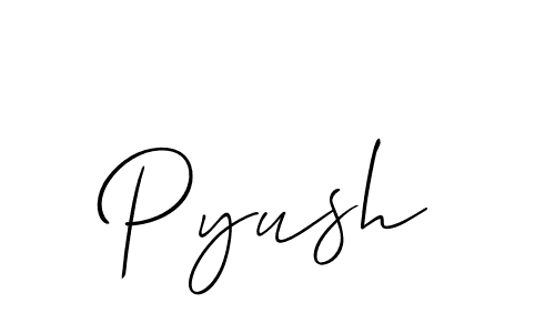 Make a beautiful signature design for name Pyush. Use this online signature maker to create a handwritten signature for free. Pyush signature style 2 images and pictures png