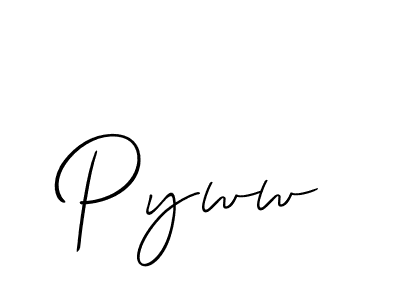 Make a beautiful signature design for name Pyww. With this signature (Allison_Script) style, you can create a handwritten signature for free. Pyww signature style 2 images and pictures png