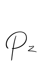 Create a beautiful signature design for name Pz. With this signature (Allison_Script) fonts, you can make a handwritten signature for free. Pz signature style 2 images and pictures png