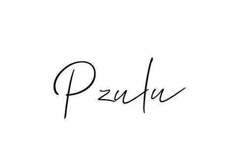 Allison_Script is a professional signature style that is perfect for those who want to add a touch of class to their signature. It is also a great choice for those who want to make their signature more unique. Get Pzulu name to fancy signature for free. Pzulu signature style 2 images and pictures png