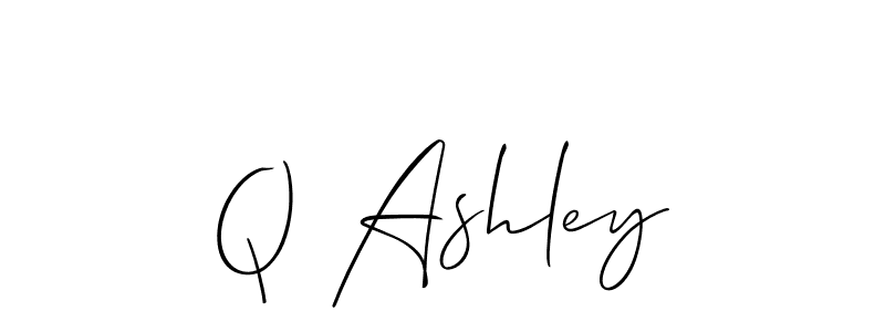 Make a short Q Ashley signature style. Manage your documents anywhere anytime using Allison_Script. Create and add eSignatures, submit forms, share and send files easily. Q Ashley signature style 2 images and pictures png