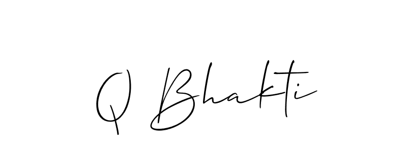 You can use this online signature creator to create a handwritten signature for the name Q Bhakti. This is the best online autograph maker. Q Bhakti signature style 2 images and pictures png