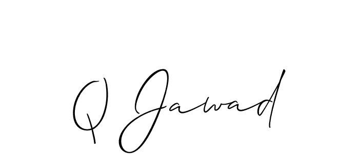 Check out images of Autograph of Q Jawad name. Actor Q Jawad Signature Style. Allison_Script is a professional sign style online. Q Jawad signature style 2 images and pictures png