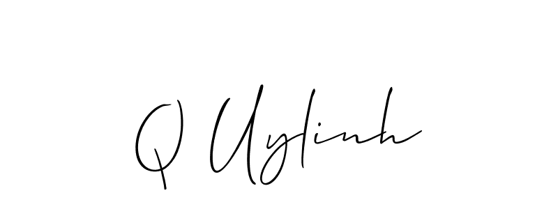Also we have Q Uylinh name is the best signature style. Create professional handwritten signature collection using Allison_Script autograph style. Q Uylinh signature style 2 images and pictures png