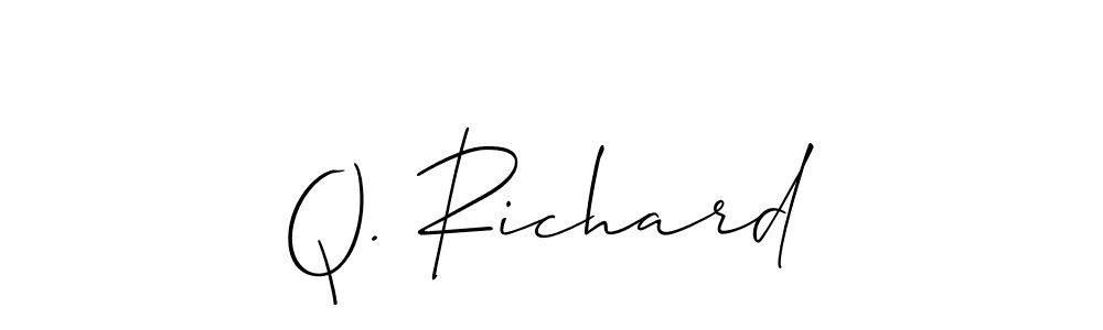 Check out images of Autograph of Q. Richard name. Actor Q. Richard Signature Style. Allison_Script is a professional sign style online. Q. Richard signature style 2 images and pictures png