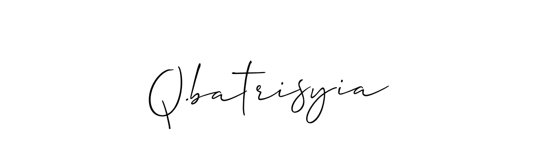 Once you've used our free online signature maker to create your best signature Allison_Script style, it's time to enjoy all of the benefits that Q.batrisyia name signing documents. Q.batrisyia signature style 2 images and pictures png