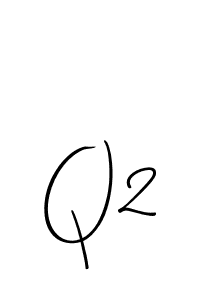 Design your own signature with our free online signature maker. With this signature software, you can create a handwritten (Allison_Script) signature for name Q2. Q2 signature style 2 images and pictures png