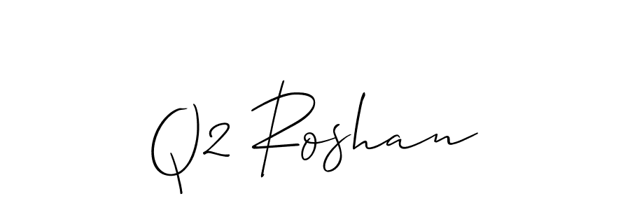 You should practise on your own different ways (Allison_Script) to write your name (Q2 Roshan) in signature. don't let someone else do it for you. Q2 Roshan signature style 2 images and pictures png